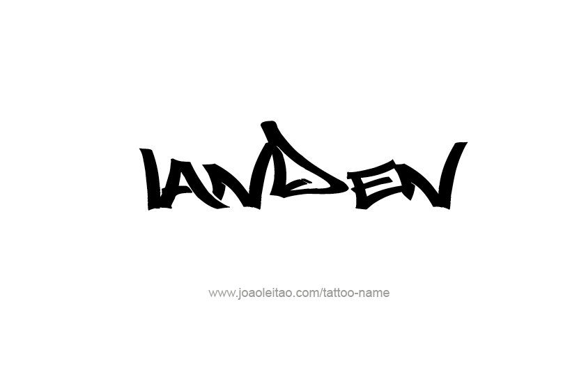 Tattoo Design  Name Landen   