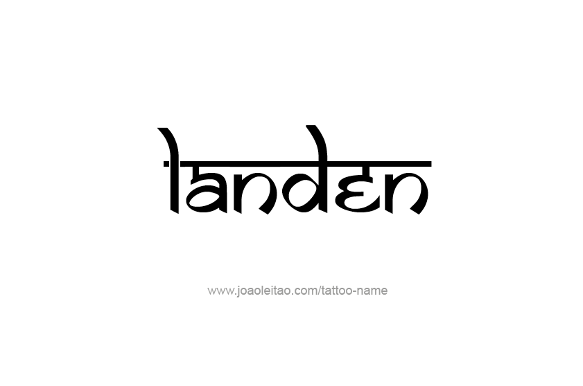 Tattoo Design  Name Landen   