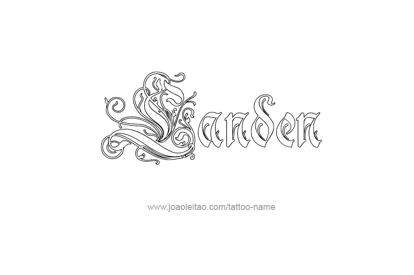 Tattoo Design  Name Landen   