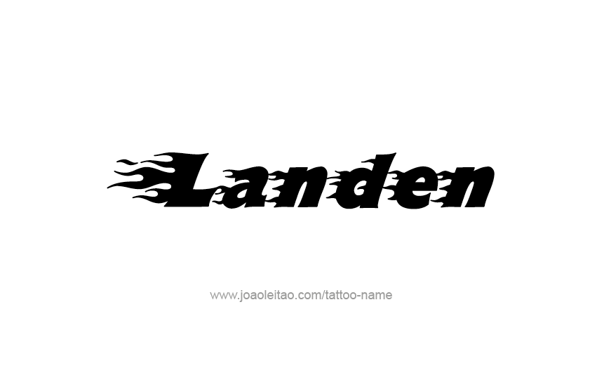 Tattoo Design  Name Landen   