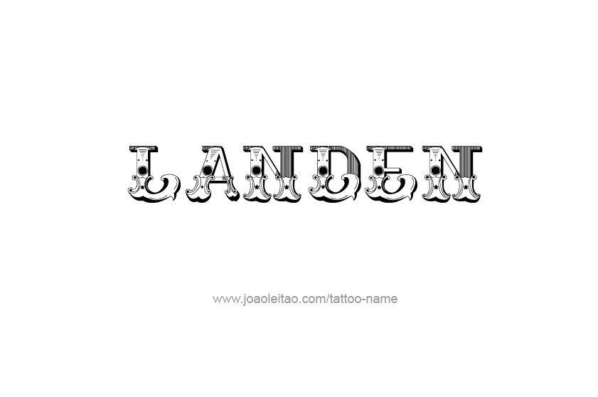 Tattoo Design  Name Landen   