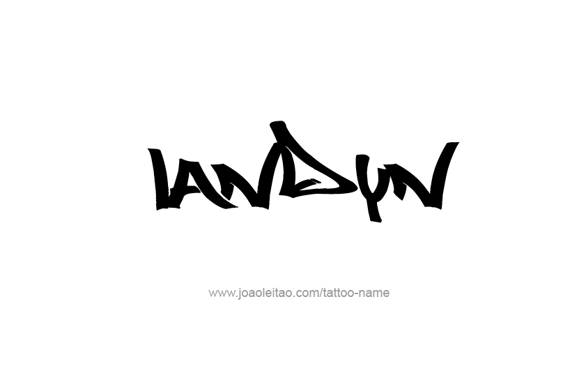 Tattoo Design  Name Landyn   