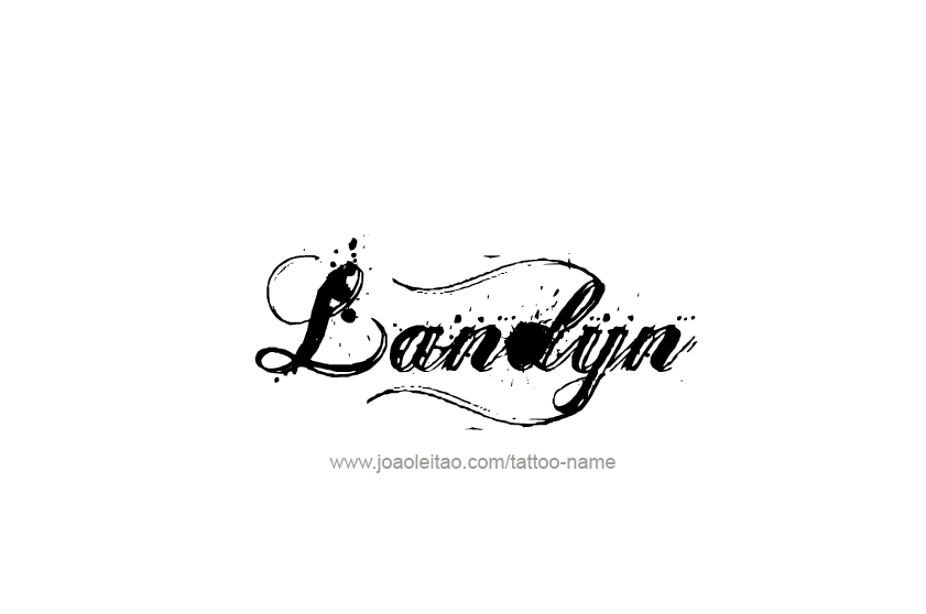 Tattoo Design  Name Landyn   