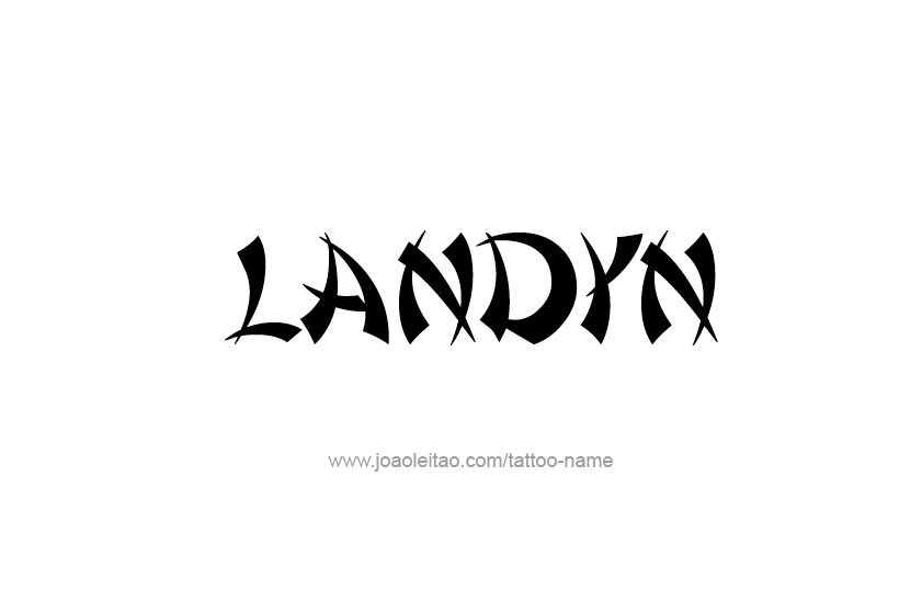 Tattoo Design  Name Landyn