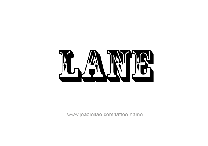 Tattoo Design  Name Lane   