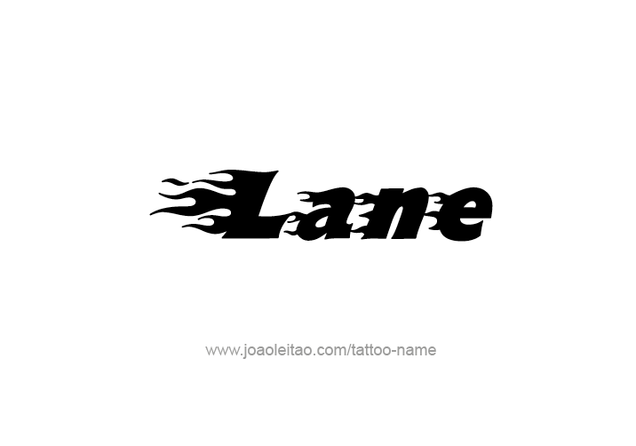 Tattoo Design  Name Lane   