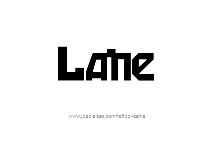 Tattoo Design  Name Lane   