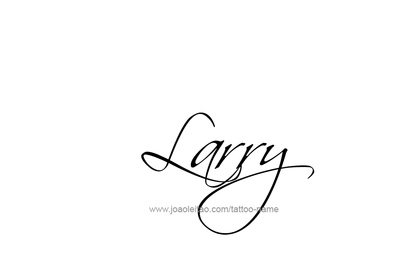 Tattoo Design  Name Larry   