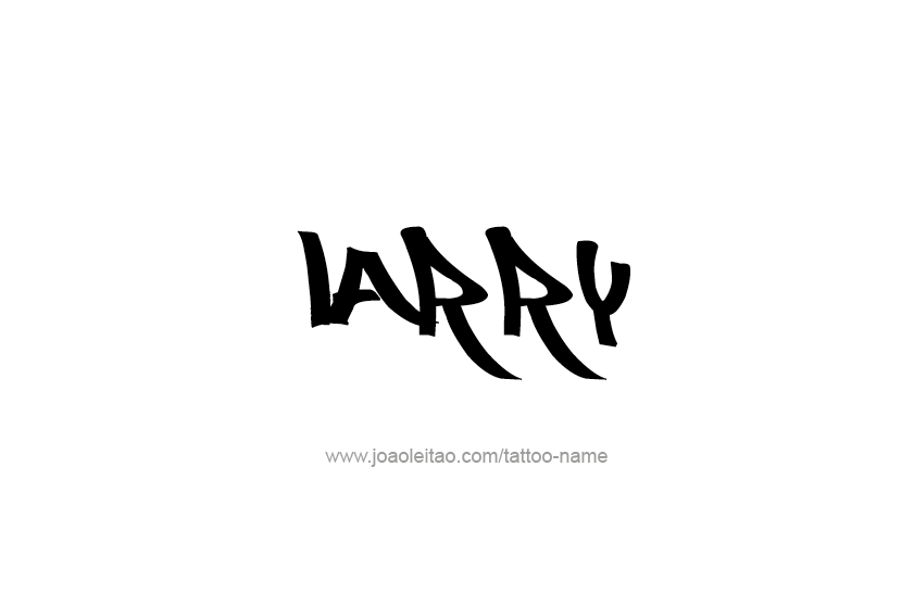 Tattoo Design  Name Larry   