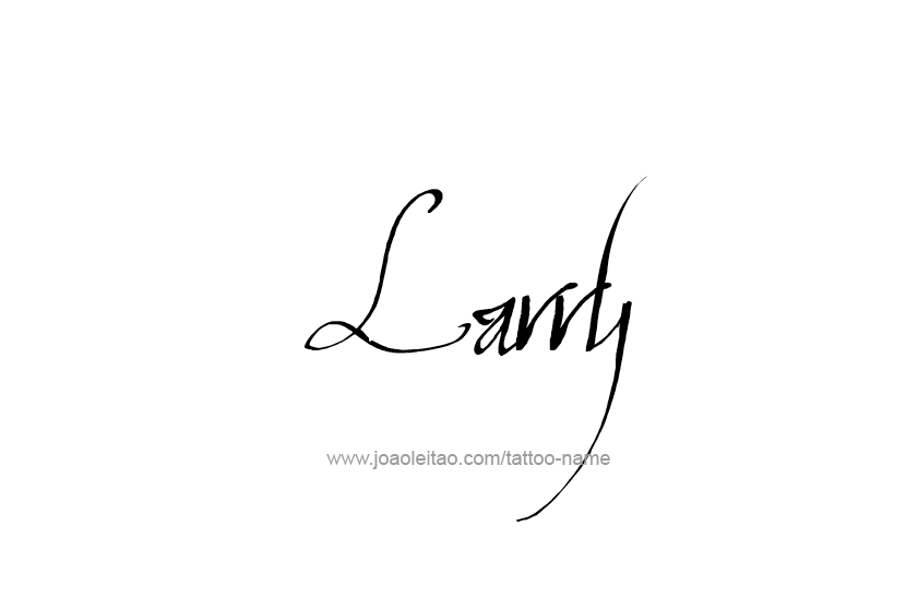 Tattoo Design  Name Larry   