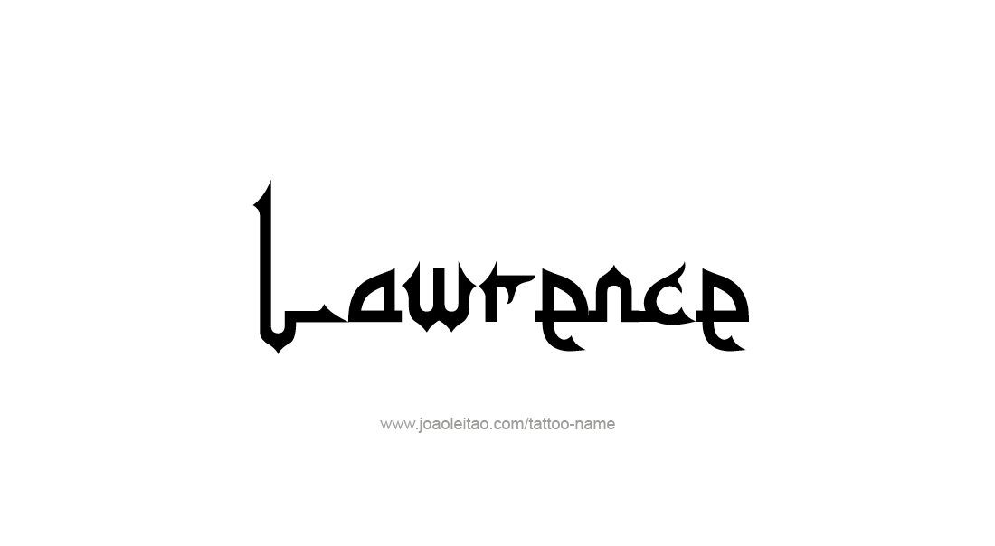 Tattoo Design  Name Lawrence   