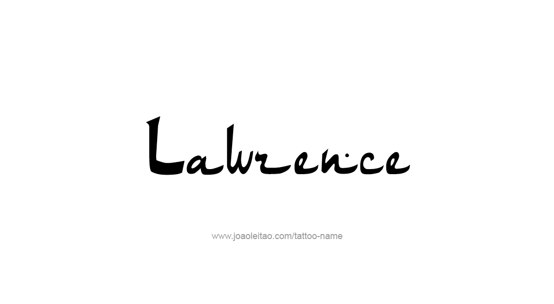 Tattoo Design  Name Lawrence   