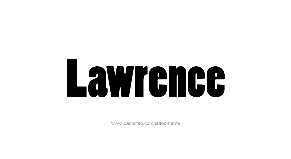 Tattoo Design  Name Lawrence   