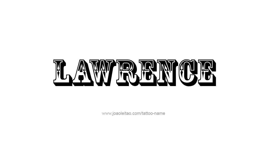 Tattoo Design  Name Lawrence   