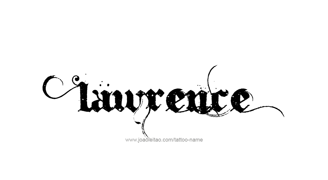 Tattoo Design  Name Lawrence   