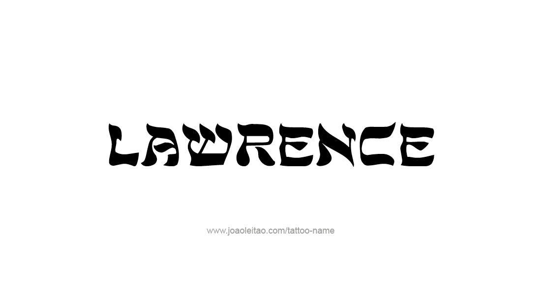 Tattoo Design  Name Lawrence   