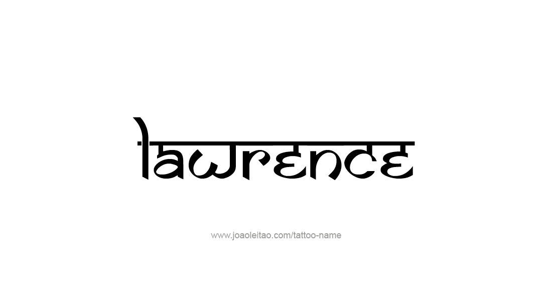 Tattoo Design  Name Lawrence   