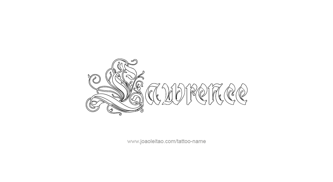 Tattoo Design  Name Lawrence   