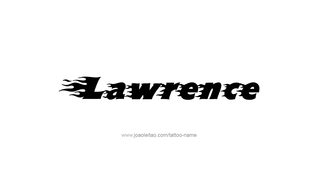 Tattoo Design  Name Lawrence   