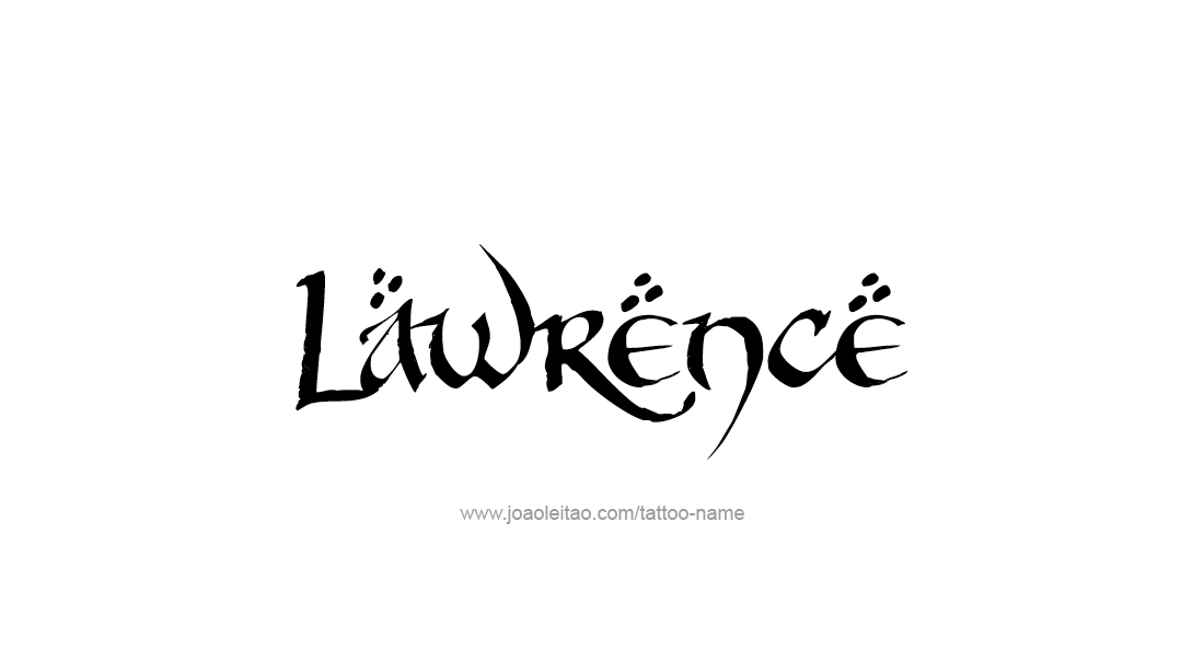 Tattoo Design  Name Lawrence   