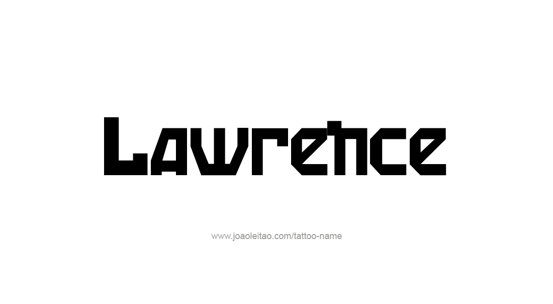 Tattoo Design  Name Lawrence   