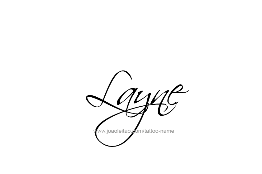 Tattoo Design  Name Layne   