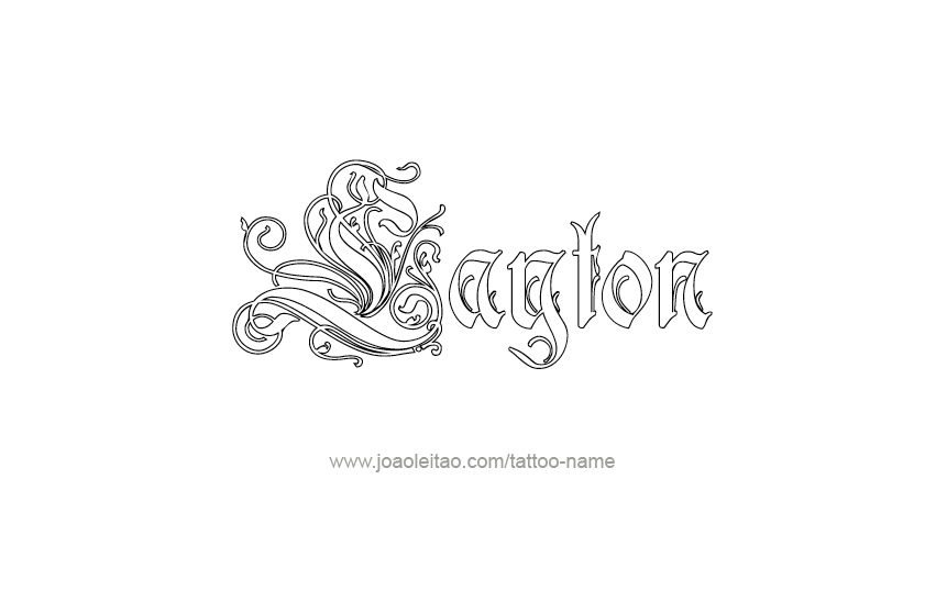 Tattoo Design  Name Layton   