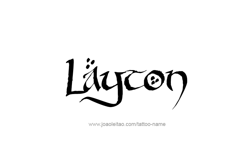 Tattoo Design  Name Layton   