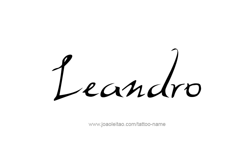 Tattoo Design  Name Leandro   