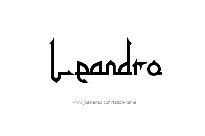 Tattoo Design  Name Leandro   