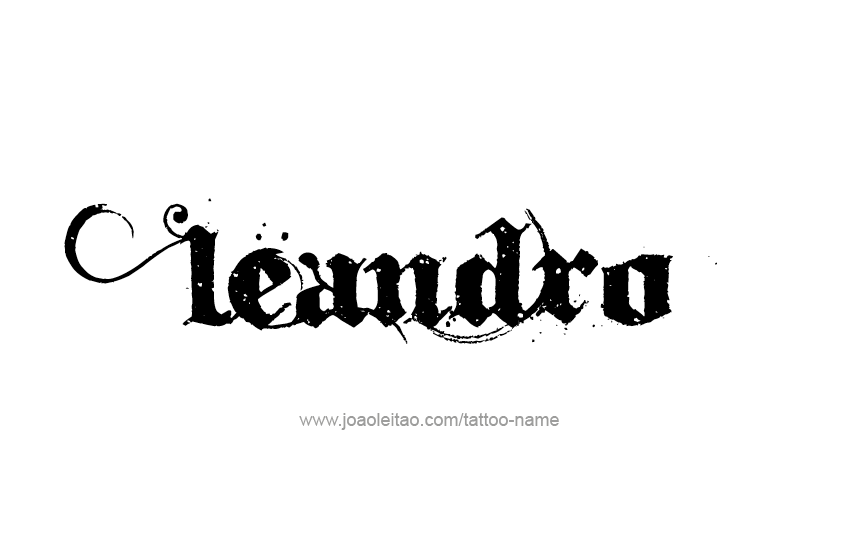 Tattoo Design  Name Leandro   