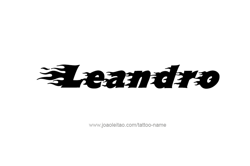 Tattoo Design  Name Leandro   