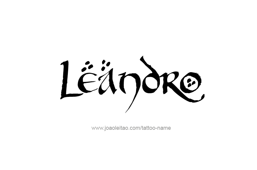 Tattoo Design  Name Leandro   