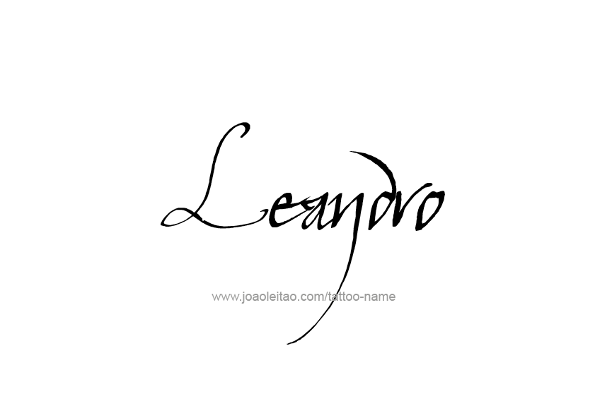 Tattoo Design  Name Leandro   