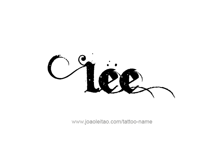 Tattoo Design  Name Lee   