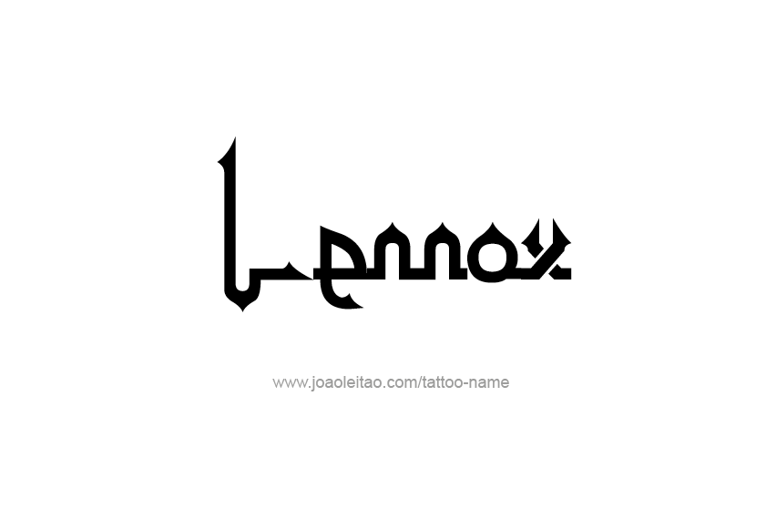 Tattoo Design  Name Lennox   