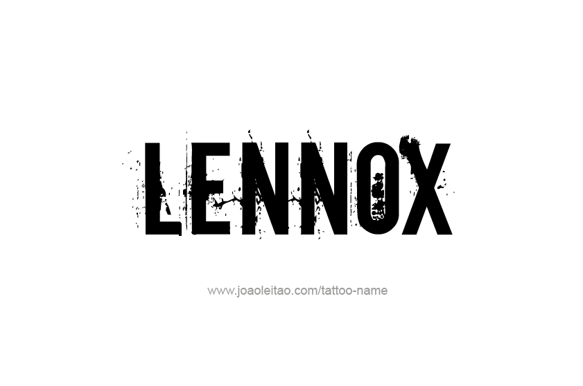 Tattoo Design  Name Lennox   