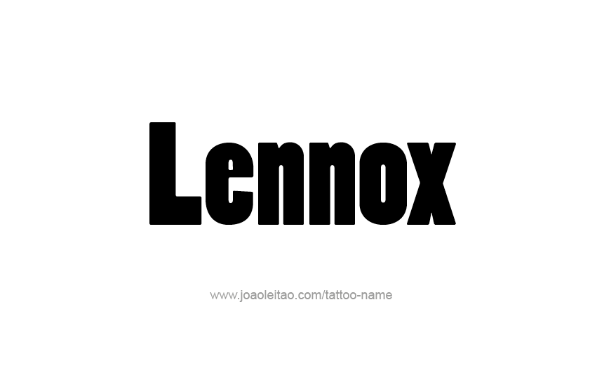 Tattoo Design  Name Lennox   