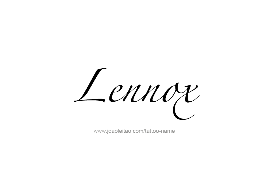 Tattoo Design  Name Lennox   