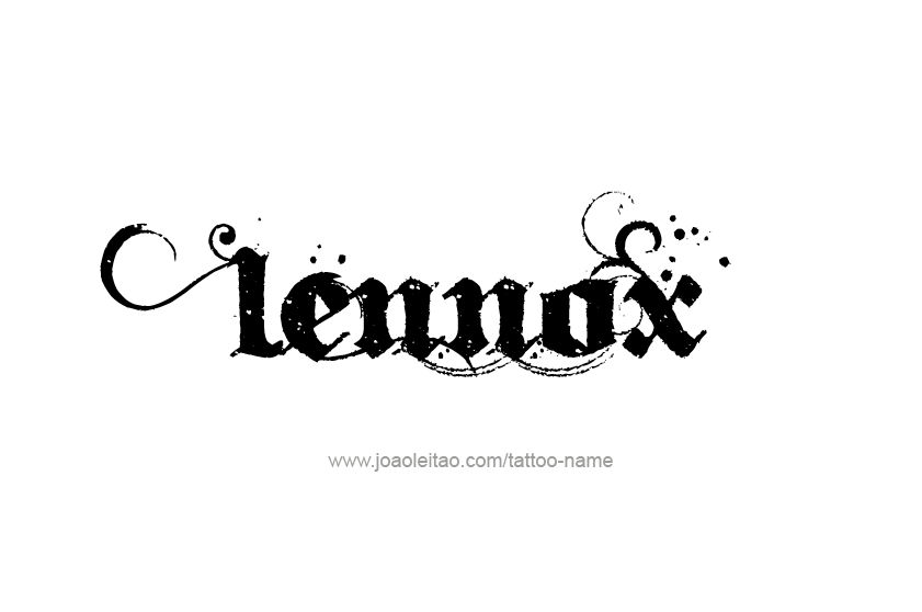 Tattoo Design  Name Lennox   