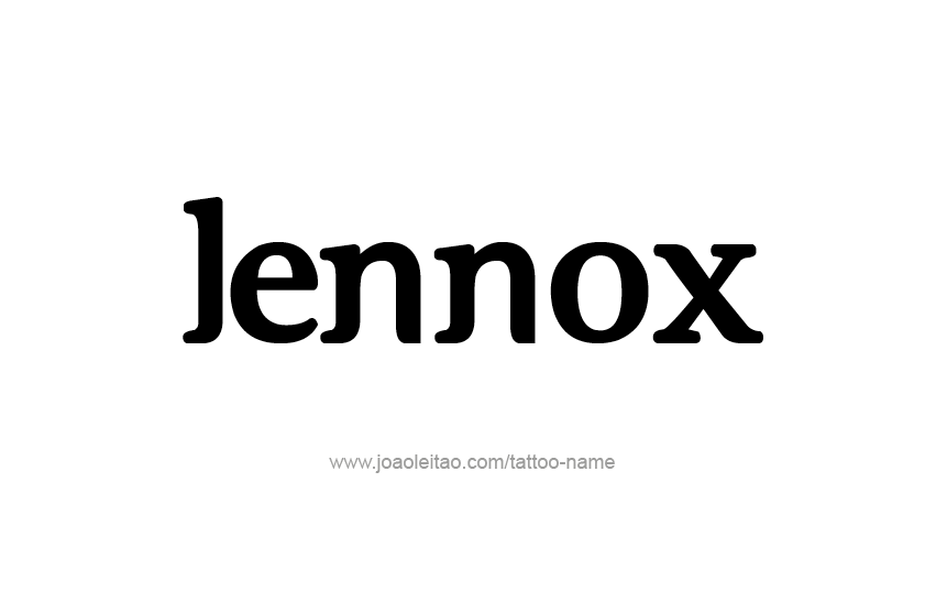 Tattoo Design  Name Lennox   