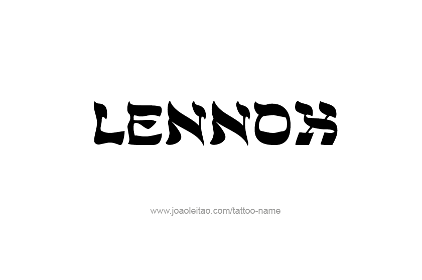 Tattoo Design  Name Lennox   
