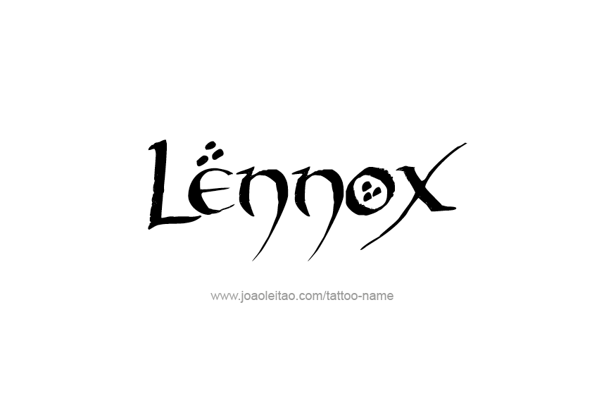 Tattoo Design  Name Lennox   