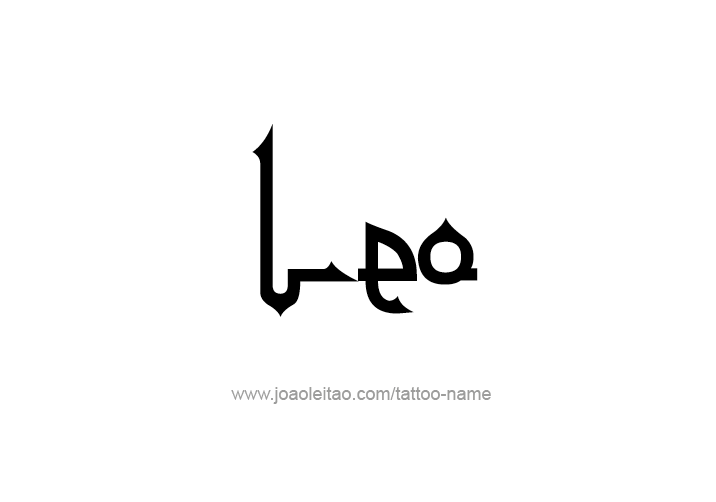 Tattoo Design  Name Leo   