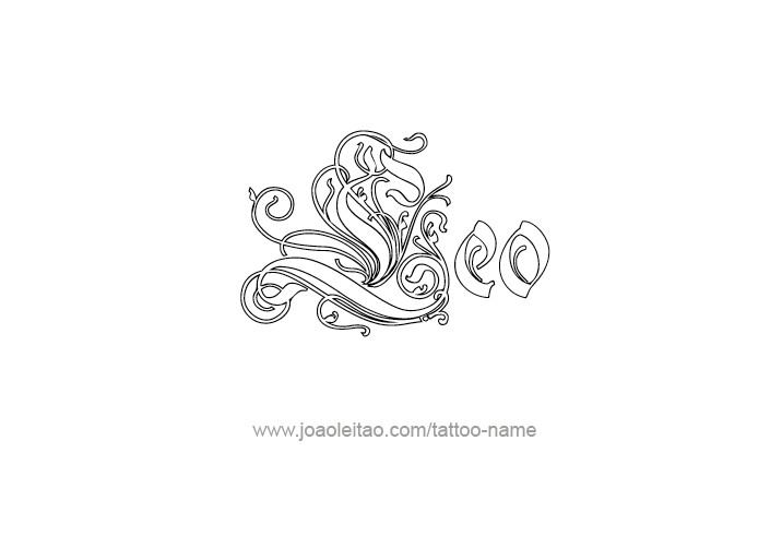 Tattoo Design  Name Leo   