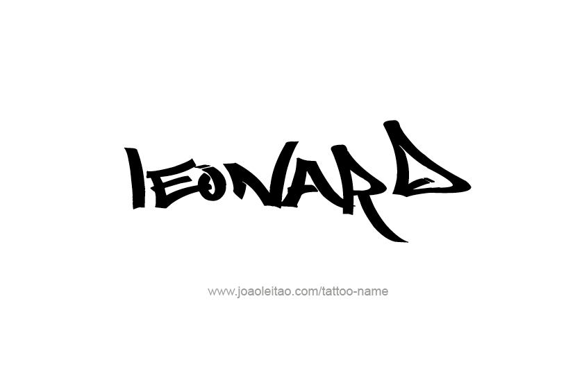 Tattoo Design  Name Leonard   