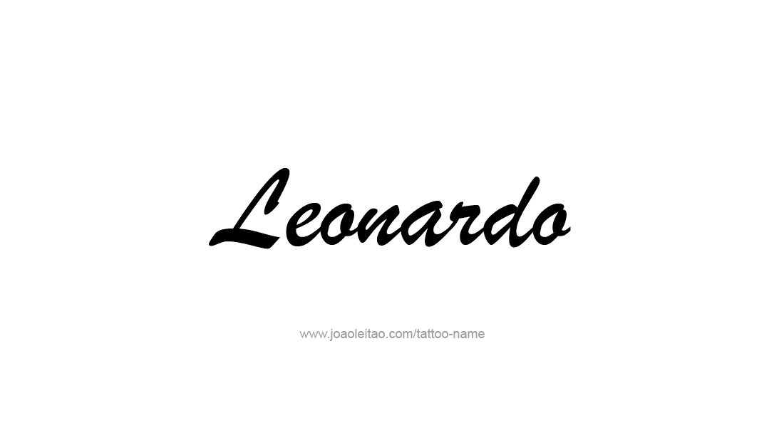 Tattoo Design  Name Leonardo   