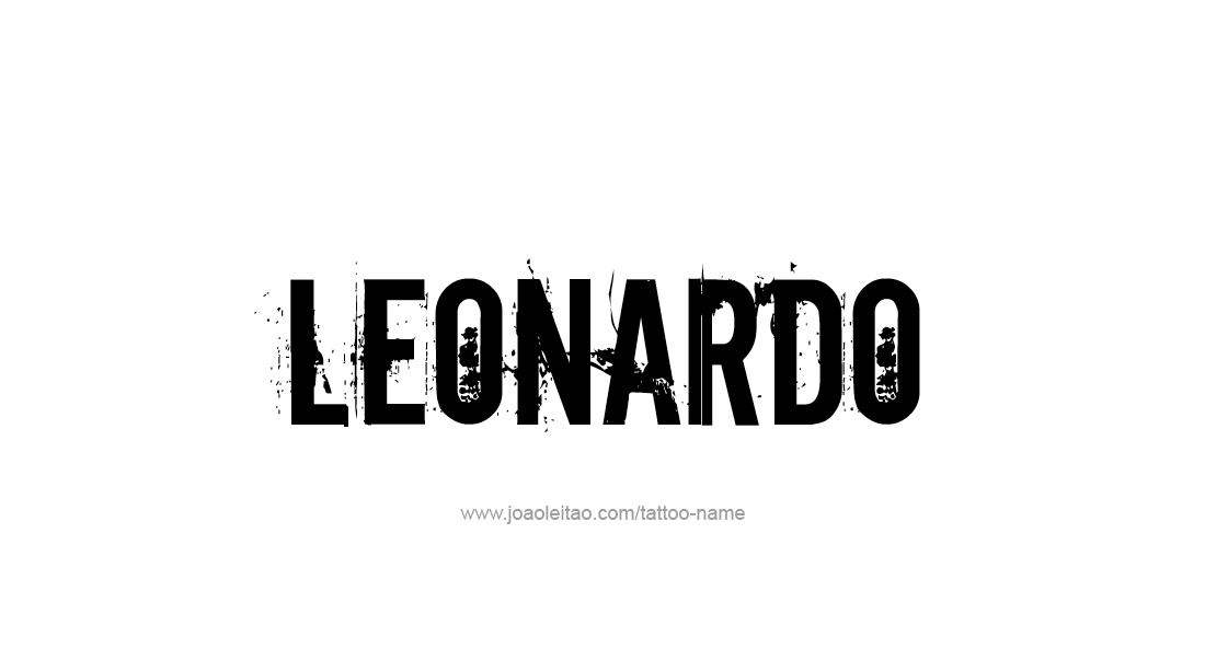 Tattoo Design  Name Leonardo   