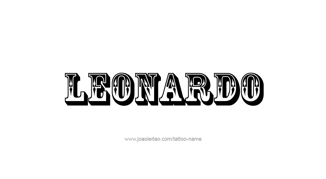 Tattoo Design  Name Leonardo   