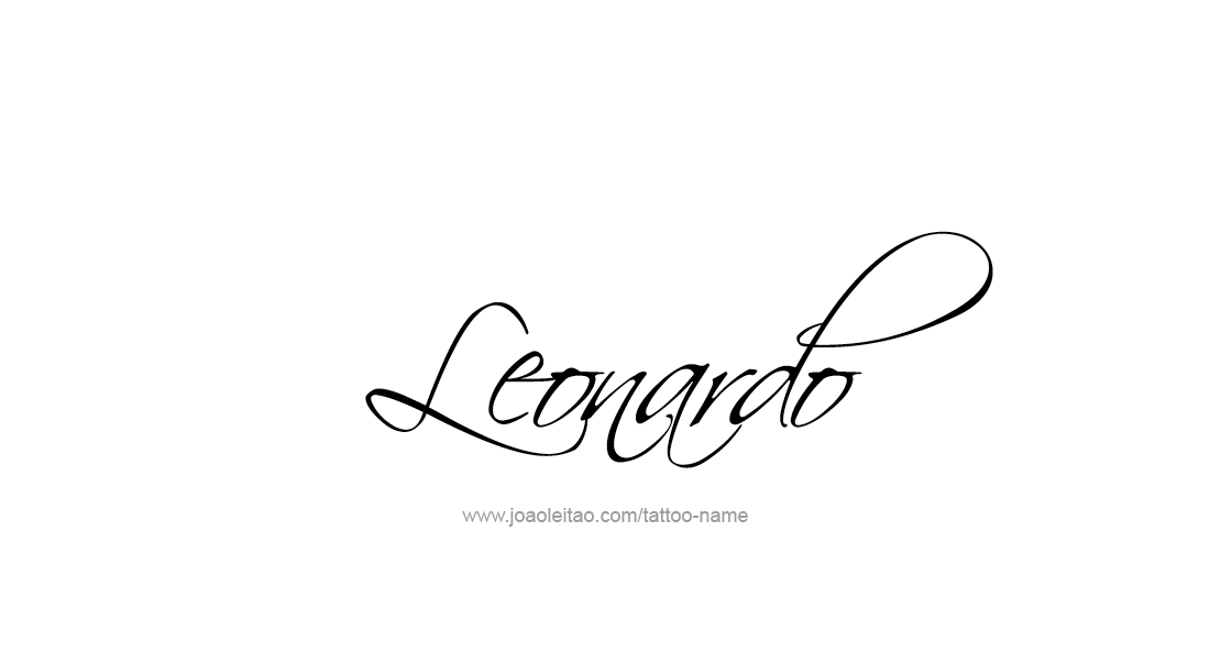 Tattoo Design  Name Leonardo   